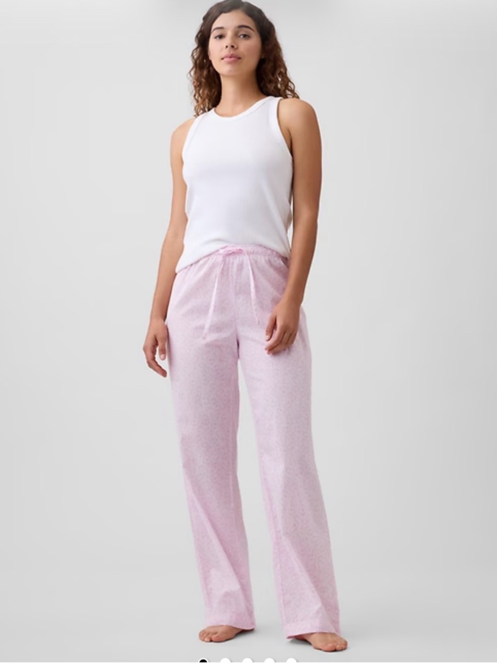 Gap Light Pink Poplin PJ Pants